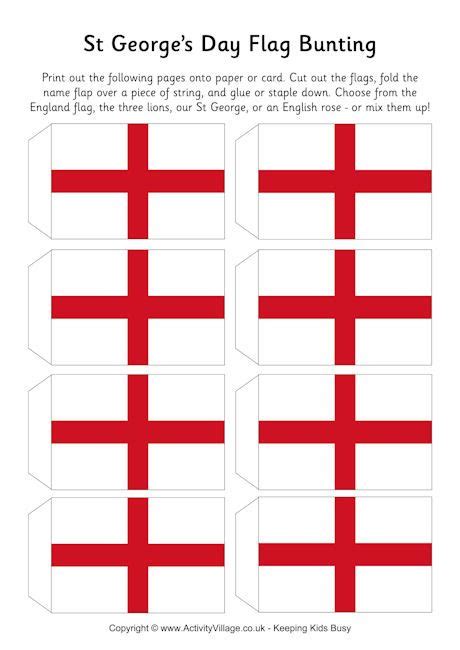 st george's day flag template